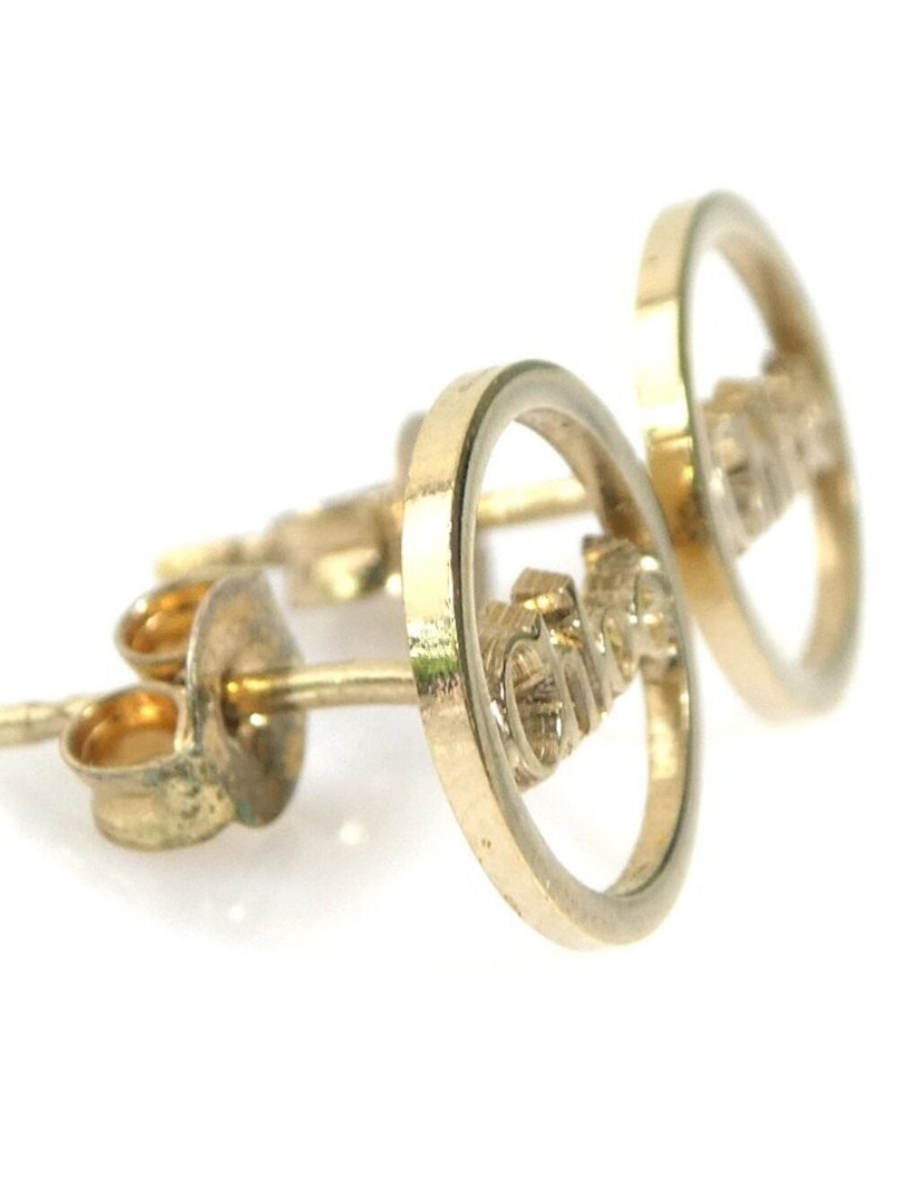 Chloe Pierce Earrings Gold Metal - Picture 3 of 7